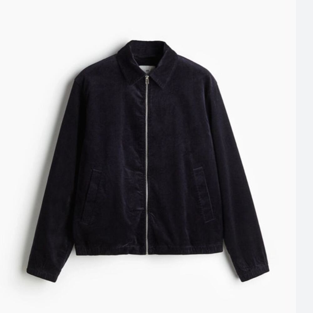 H&M Men's Navy blue Regular Fit Jacket size L